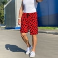 thumbnail image 6 of Balery Ladybug Dotted Men's Cotton Knit Pajama Shorts Waistband & Pockets,Short Pajama Pants-XX-Large, 6 of 8