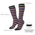 thumbnail image 4 of Sikiie Blanket stripes Knee Socks, High Socks Long Stretchy Sock Women Knee High Stocking, Long Socks for Women, 4 of 6