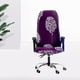 thumbnail image 4 of Funda elástica impresa para silla de ordenador, para silla de oficina, funda protectora Universal para silla de , a prueba de polvo, estir Púrpura Macarena Funda de asiento, 4 of 8
