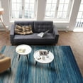 thumbnail image 3 of Modern Abstract Blue Area Rugs, Vintage Aesthetic Stripe Indoor Non-Slip Rug, Upholstery Rug With Non-Slip Backing Carpet For Kids Boys Girls Bedroom Living Room Dining Room 3 x 4ft, 3 of 6