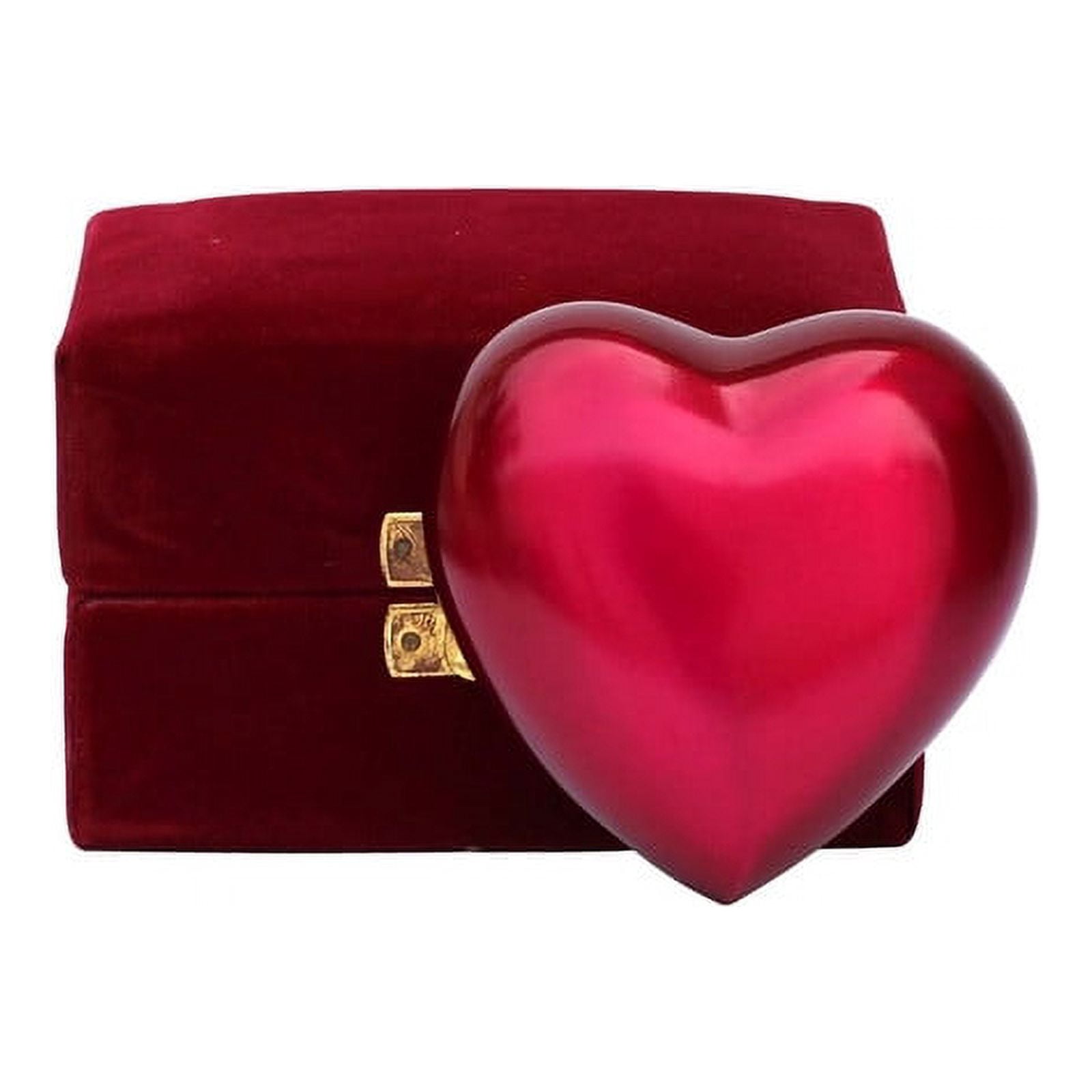 SHREYAS Heart Shaped PINK PLAIN Cremation URNs for Human & Pet Ashes Keepsake Vase Highly Durable