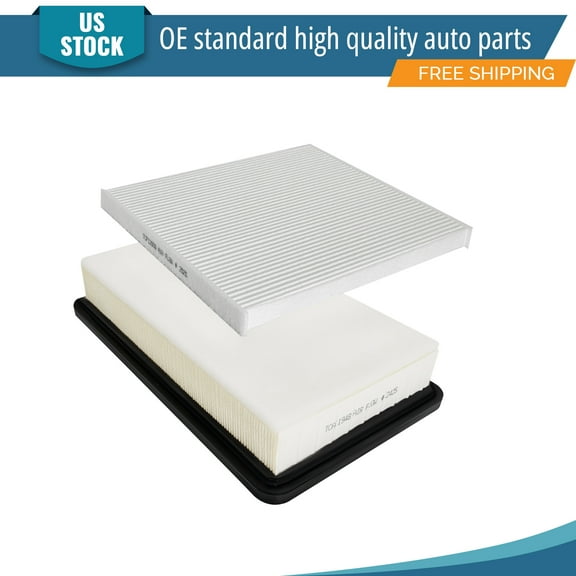 YXPCARS 2PCS Engine Air Filter & Cabin Air Filter for Chrysler 200 2015 2016 2017 L4 2.4L V6 3.6L (CA11948, CF12000)