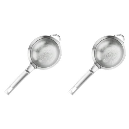 

2 Pcs Juice Strainer Stainless Steel Scoop Filter Spoon Food Separator Oil Seperator Soy Milk