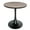 Gray, variant on LeisureMod Round Dining Table Modern 27" MDF Wood Tabletop with Steel Pedestal Base for Kitchen and Living Room Bristol Series in Marbled Black