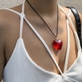 thumbnail image 4 of 25mm Collares con colgante de corazón, collar coreano Harajuku, joyería Y2k dulce y fresca 2023, 4 of 5
