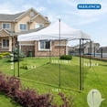 thumbnail image 7 of YRLLENSDAN Pop Up Canopy 10x10 Pop Up Canopy Tent Party Tent Ez Up Canopy Sun Shade Wedding Instant Folding Protable Better Air Circulation Outdoor Gazebo with Backpack Bag (White), 7 of 7