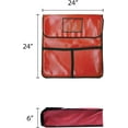 thumbnail image 5 of TrueCraftware- 24" x 24" Insulated Pizza Bag Holds 2 of 22" Pizza Leatheroid's PVC with Nylon Edges Exterior- Pizza Delivery Bags Pizza Carrier Insulated Bags Food Bag, 5 of 6
