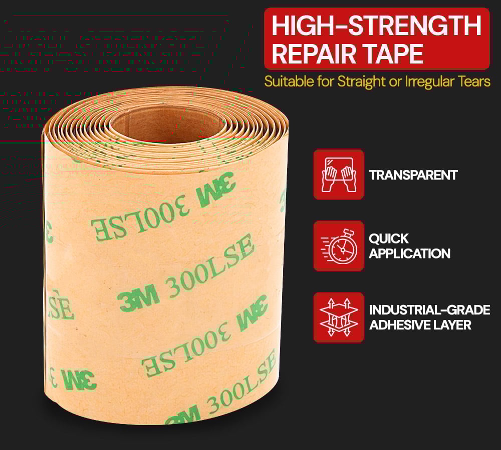 thumbnail image 4 of 2 Pack 6' x 12' Clear Vinyl Tarp – 24 MIL Thick Heavy-Duty Waterproof Vinyl Tarpaulin with Grommets, UV & Fire Retardant – Cold Weather Resistant Cover for Outdoor, 4 of 13