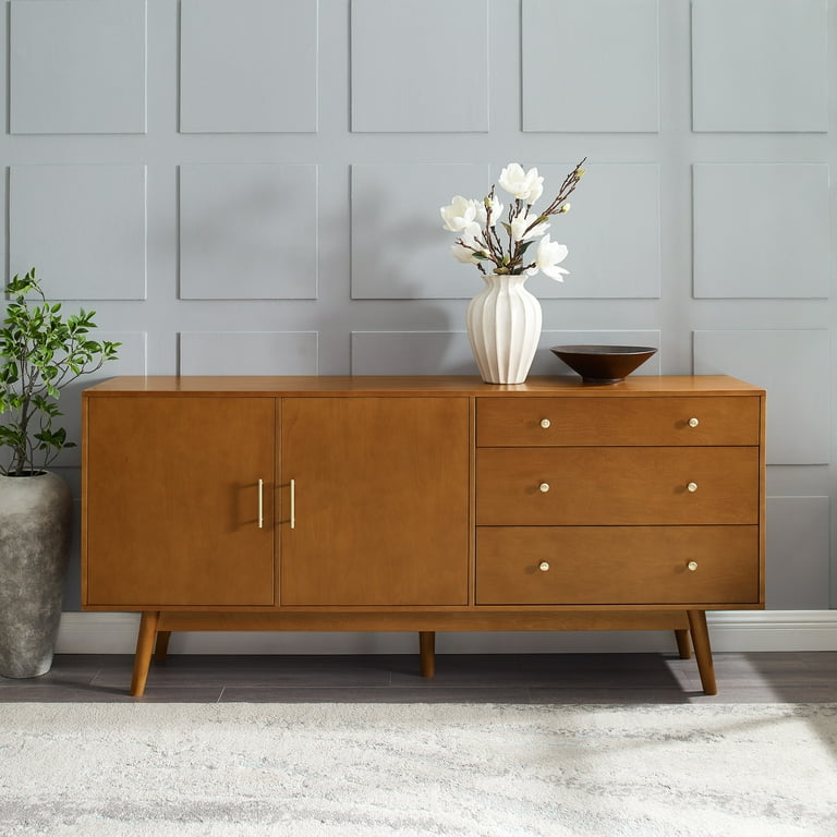 Mid Century Modern 3-Drawer and 2-Door Acorn Sideboard by Walker