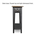 thumbnail image 2 of Leick Furniture Chairside Wood End Table in Slate Black Finish, 2 of 7