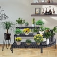 thumbnail image 6 of Garden 4 You 3-Tier Black Metal Rectangular Ladder Plant Stand for Indoor/Outdoor Use, 6 of 7