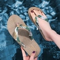 thumbnail image 5 of NUZYZ Women Shoes Summer Floral Flip Flops Beach Sandals Anti-slip Thongs Slippers, 5 of 8