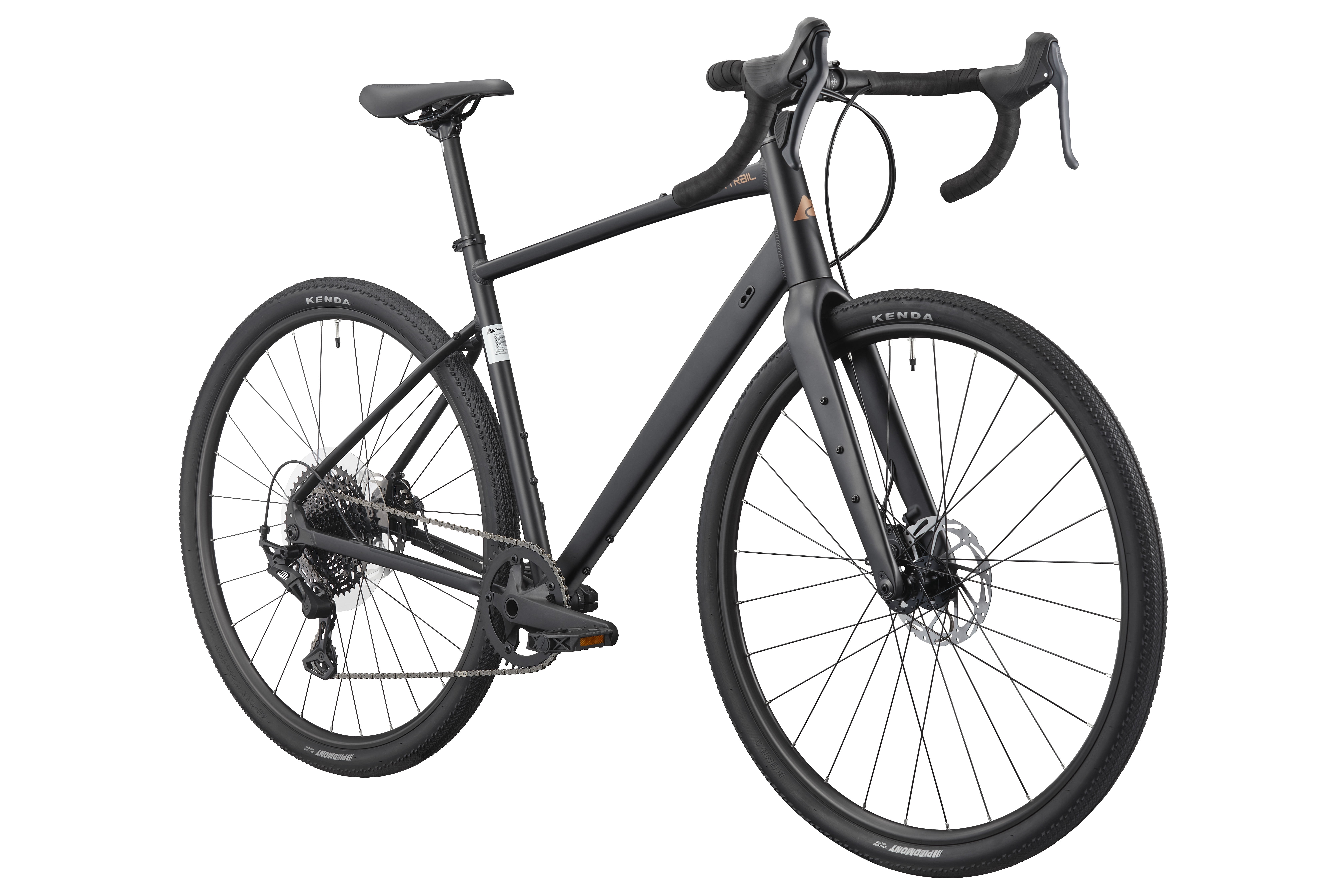 Ozark Trail G.2 Rebel Drop Bar Gravel Bike, 700C Wheels, Large Frame, Fits Riders 5'9" - 6'2"+, Black, Adult