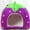 Purple, variant on Shldybc Winter Indoor Cat House Cat House Padded Cat House Folding Yurt Strawberry Tent on Clearance(31 * 31 * 33cm, Purple)