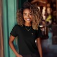 thumbnail image 3 of Dalix Espresso Martini Embroidered Lightweight Relaxed Jersey Tee Summer Cute Food Womens in Black 2XL XX-Large, 3 of 5