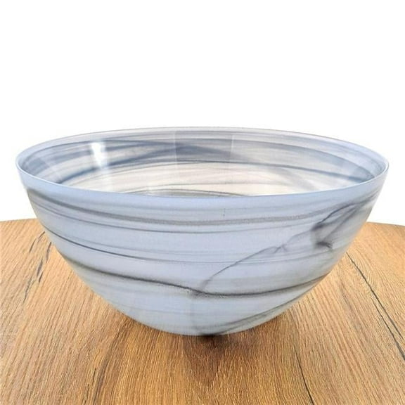 Red Pomegranate Collection 0814-7 10 in. Nuage Serving Bowl, Graphite