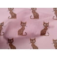 thumbnail image 4 of oneOone Cotton Cambric Fabric Cat Ikat Print Fabric BTY 56 Inch Wide, 4 of 4