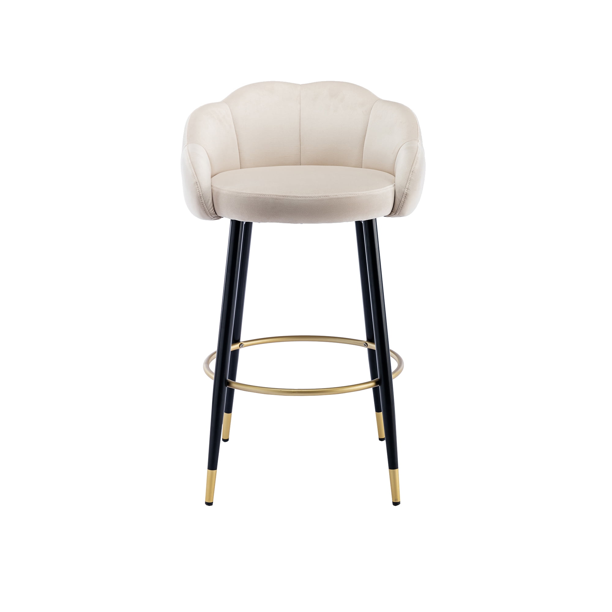Resenkos Bar Stools Set of 2,with Back and Footrest Counter Height Dining Chairs,Ivory Resenkos Bar Stools Set of 2,with Back and Footrest Counter Height Dining Chairs,Ivory