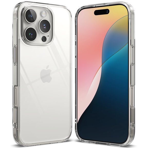 Ringke Fusion for iPhone 16 Pro Max Case, Minimal Yellowing Transparent PC Back TPU Bumper Phone Cover - Clear