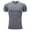 Grey, variant on Men T Shirts Graphic Men Compression Shirts Men Short Sleeve Base Layer Athletic Undershirt Gear Workout T Shirt Black Xxl