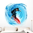 thumbnail image 1 of Surfer Wall Mural Decal by Wallmonkeys Vinyl Peel and Stick Graphic (48 in H x 48 in W), 1 of 4