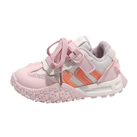 eileial Boys & Girls Slip on Sneakers Walking Shoes Non-Slip Breathable Boys & Girls Tennis Shoes Running Shoes(Pink 4-4.5 Years)