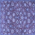 thumbnail image 1 of Ahgly Company Indoor Square Persian Blue Traditional Area Rugs, 3' Square, 1 of 4