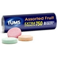thumbnail image 2 of Tums Extra Strength 750 Assorted Berries Antacid Chewable Tablets for Heartburn Relief,8 Tablets Each Roll,(6 Pack), 2 of 10