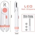 thumbnail image 3 of Dog Cat Nail Clipper, Professional Pet Nail Clipper with LED Light and Nail File and Splash Guard, Dog Grooming Safety LED Bloodline Nail Clipper, Pin, 3 of 5
