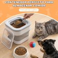thumbnail image 2 of Contenedor Hermética de Almacenamiento de Comida para Perros, Caja de Almacenamiento de Alimentos para Mascotas Hermético Plegable de 6.8 kg con cuchara y juguete, Contenedores para Alimentos Perro, 2 of 4
