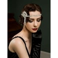 thumbnail image 3 of 1920s Headpiece for Women, Rhinestone Roaring 20s Great Gatsby Headband Art Deco Hair Accessories, 3 of 4