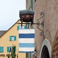thumbnail image 3 of Rod-Free Courtyard Decorative Flag 12x18in Thick Fabric Four Seasons Universal Durable Not Easy To Fade Disassembly Convenient Light Blue Stripe_1, 3 of 8