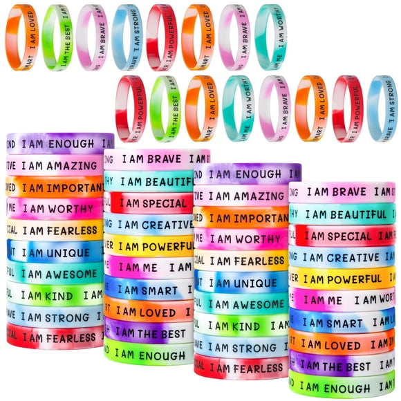 Pulseras de goma CYCLUSIVE inspiradoras pulseras para niños