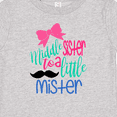 thumbnail image 4 of Inktastic Middle Sister to a Little Mister Girls Baby T-Shirt, 4 of 5