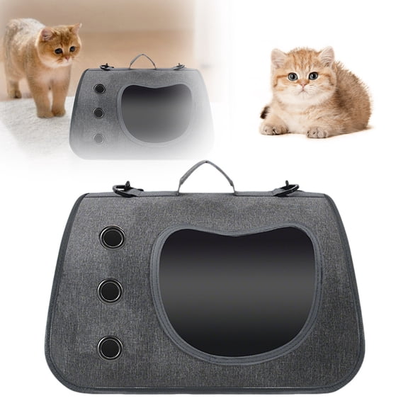 Portable Pet Carrier Backpack for Cats,Small Dogs,Rabbits,Birds Hedgehogs Lightweight Travel Carrier Bag with Breathable Design, Adjustable Strap Vet Visit,Outdoor Hangbag for Turtles Squirrels