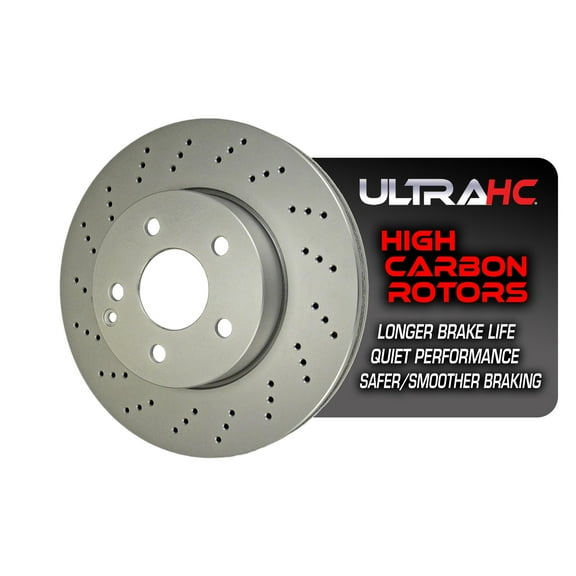 UltraHC Coated High Carbon Brake Rotor, Front UR003792, Mercedes-Benz C300 2012-2008