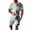 Gray, variant on Men's 2 Piece Outfits Casual Short Sleeve Muscle Shirts and Shorts Summer Button Down T-Shirts Tracksuit Set on Clearance