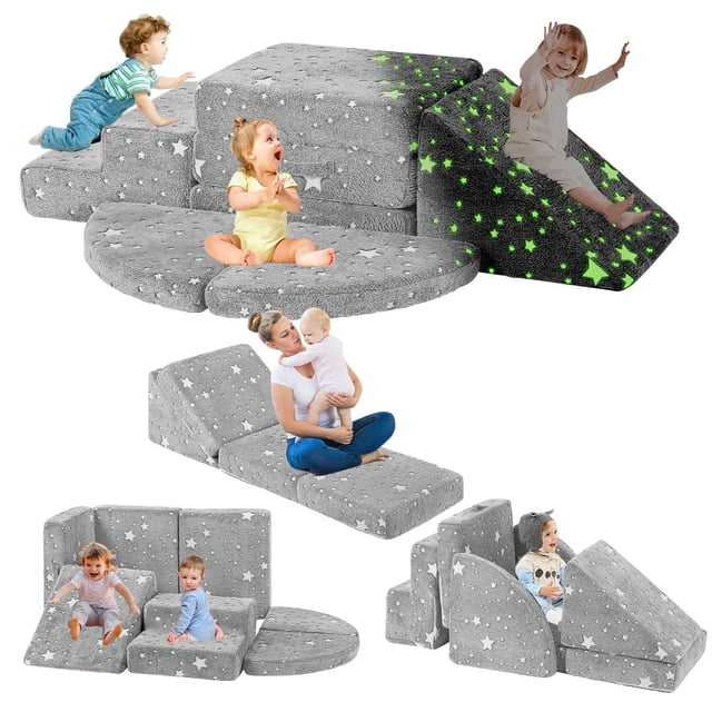 Bloques de escalada de espuma Tykacna para niños de 1 a 3 años, 5 unidades