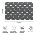 thumbnail image 3 of Dachshund Bathroom Rugs Mat,Non Slip Microfiber Bathroom Rug,Rubber Backing,Soft Bathroom Mats for Bathroom Floor,Tub and Shower,17x27in(43x68cm), 3 of 5