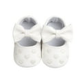 thumbnail image 3 of Baby Girls Shoes Love Print PU Anti-Slip Soft Sole Flats Bowknot Princess Wedding Dress Shoes Toddler First Walkers Newborn Crib Baptism Shoes, 3 of 8