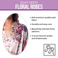 thumbnail image 2 of Floral Satin Robe, 2 of 4