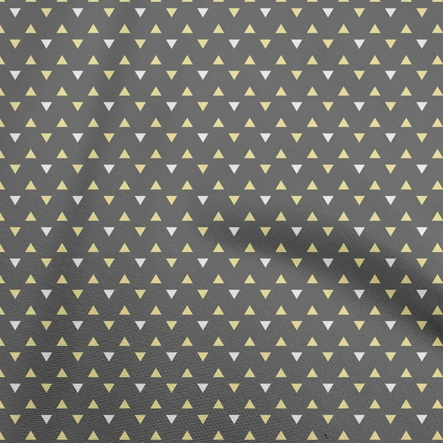 oneOone Cotton Cambric Gray Fabric Geometric Sewing Craft Projects Fabric Prints By Yard 56 Inch Wide
