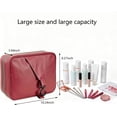thumbnail image 3 of Travel Toiletry Bag - Large  Organizer, Leak-proof Design & Durable Hook for Full-Size Toiletries, Makeup, ,Red, 3 of 6