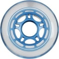 Hockey Wheels Indoor 72mm 78A Soft Inline Skate Clear/Blue 4 Pack