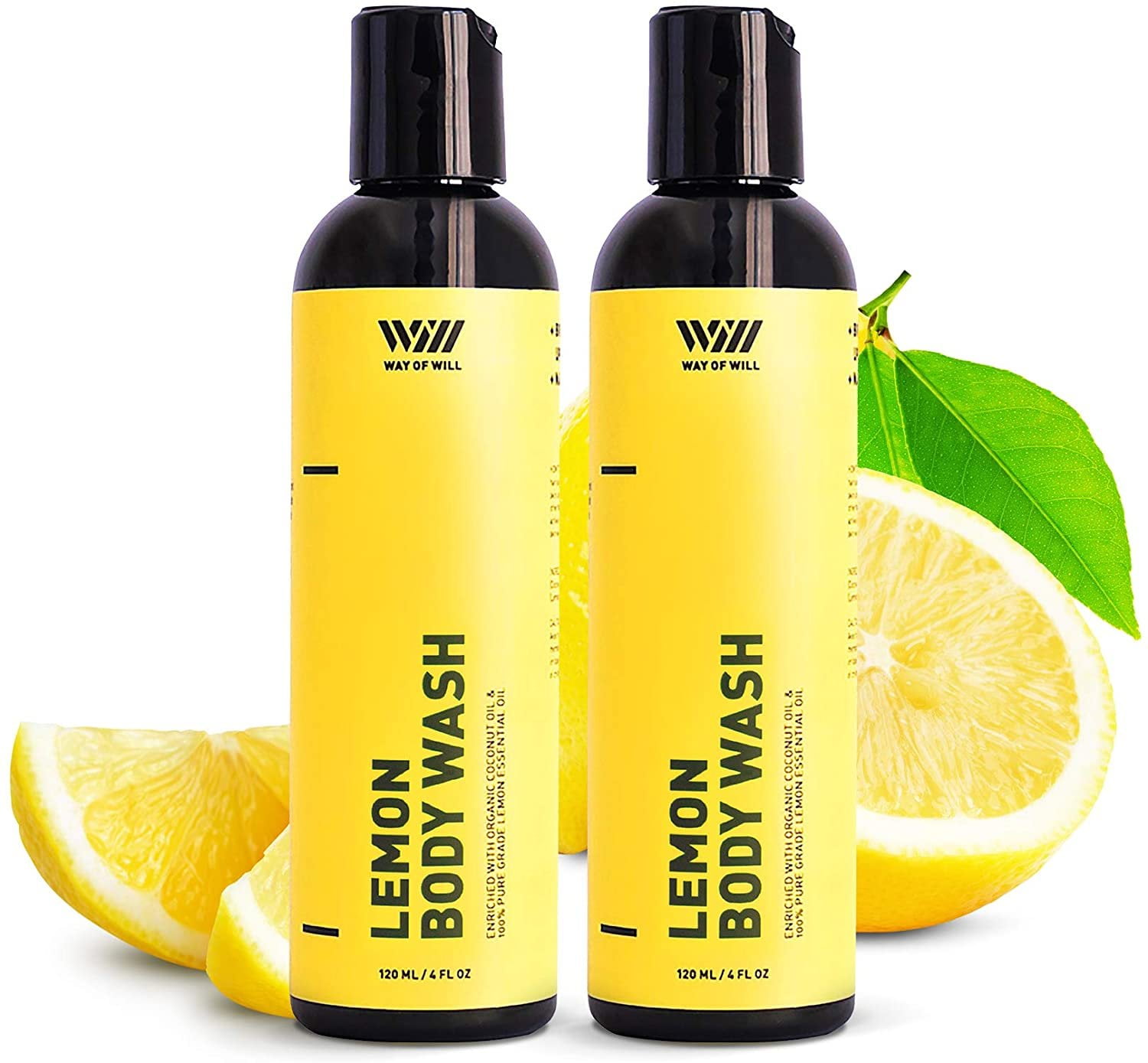 Lemon Body Wash with Organic Coconut Oil and Lemon Essential Oil