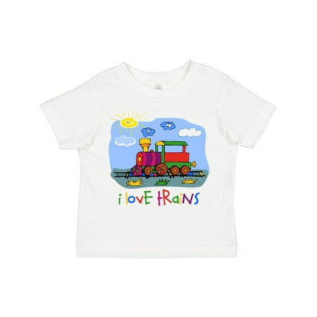 

Inktastic I Love Trains Gift Toddler Boy or Toddler Girl T-Shirt