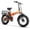 EK4-basket-neworange, variant on Cbvelo 1000W Folding Electric Bike for Adults, 48V 20.8AH Large Removable Battery E-Bike, 30+MPH, 80 Miles Max Range, 20" Fat Tire Electric Bike for Adults, Adult Electric Bicycles for Commute