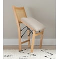 thumbnail image 3 of Riviera Rattan Back Folding Chair with Upholstered Seat, Natural, 3 of 10