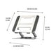 thumbnail image 2 of Soporte ajustable para laptop de aleación de aluminio con rotación | Elevador ergonómico con ajuste de altura e inclinación | Compatible con tablets y laptops de 10 a 17 pulgadas | Diseño hueco para, 2 of 2