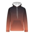 thumbnail image 5 of Big & Tall Hoodies Sweatshirts for Men with Pocket S-5X Plus Size Long Sleeve Basic Pullover Sweatshirt Casual Gradient Printed Soft Hooded, 5 of 5